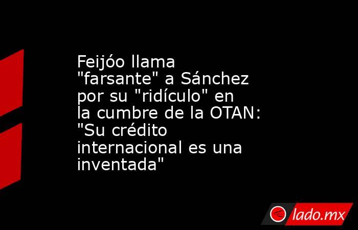 Feijóo llama 