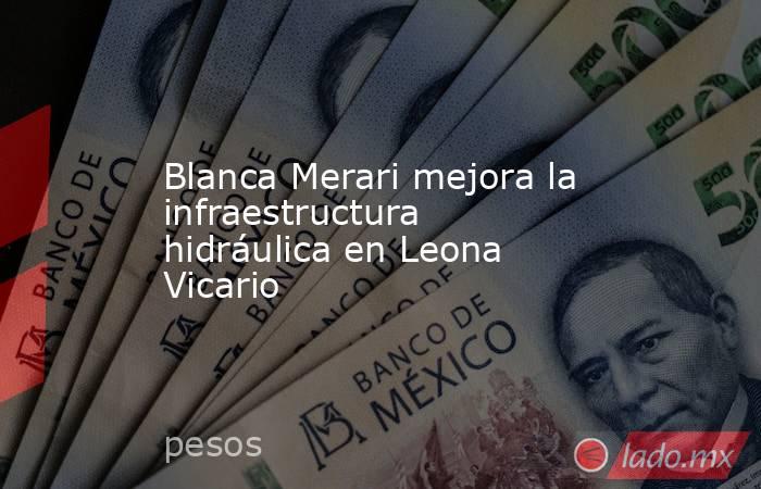 Blanca Merari mejora la infraestructura hidráulica en Leona Vicario. Noticias en tiempo real