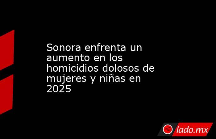 Sonora enfrenta un aumento en los homicidios dolosos de mujeres y niñas en 2025. Noticias en tiempo real
