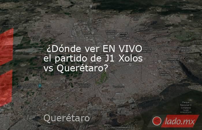 ¿Dónde ver EN VIVO el partido de J1 Xolos vs Querétaro?. Noticias en tiempo real