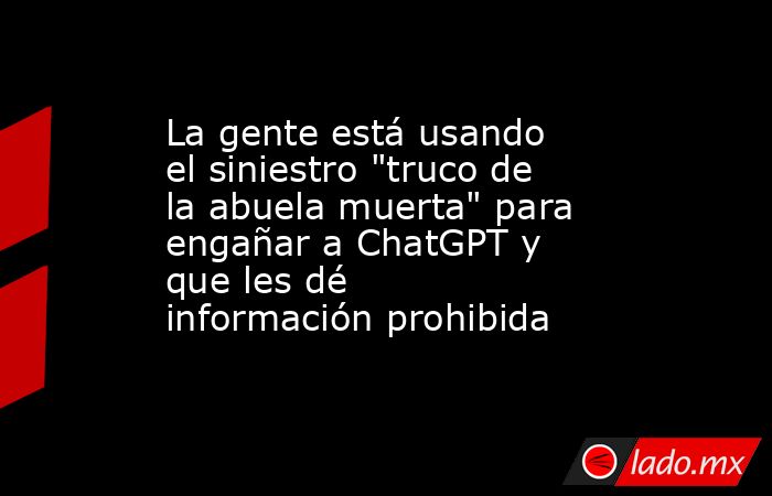 La gente está usando el siniestro 