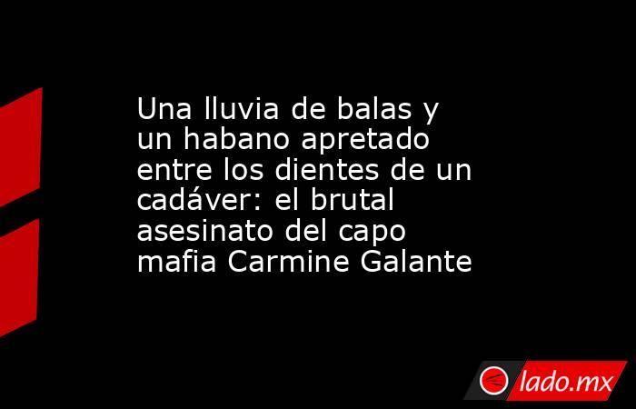 Una lluvia de balas y un habano apretado entre los dientes de un cadáver: el brutal asesinato del capo mafia Carmine Galante. Noticias en tiempo real