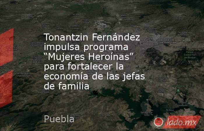 Tonantzin Fernández impulsa programa “Mujeres Heroínas” para fortalecer la economía de las jefas de familia. Noticias en tiempo real