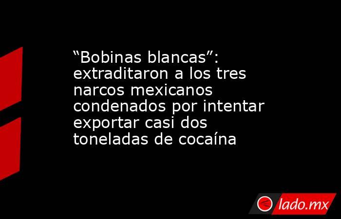 “Bobinas blancas”: extraditaron a los tres narcos mexicanos condenados por intentar exportar casi dos toneladas de cocaína. Noticias en tiempo real