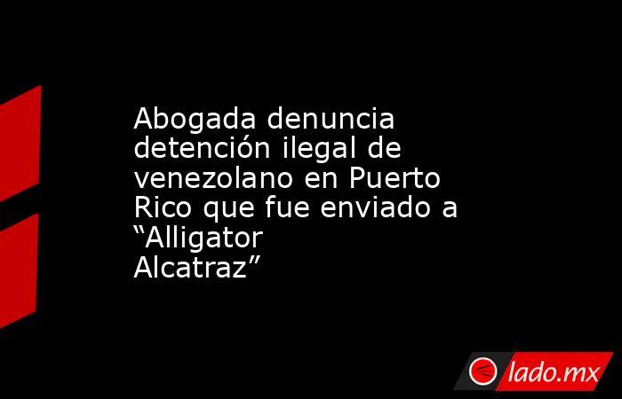 Abogada denuncia detención ilegal de venezolano en Puerto Rico que fue enviado a “Alligator Alcatraz”. Noticias en tiempo real