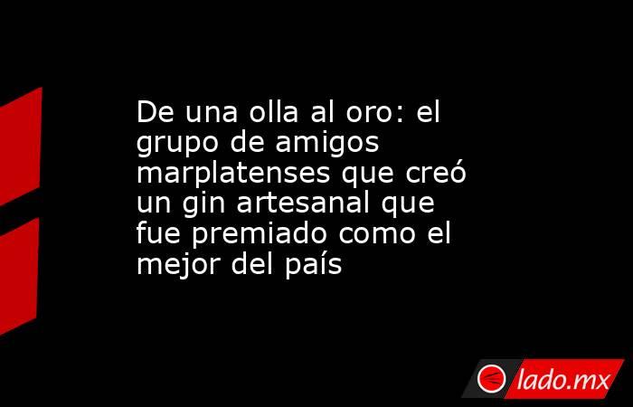 De una olla al oro: el grupo de amigos marplatenses que creó un gin artesanal que fue premiado como el mejor del país. Noticias en tiempo real