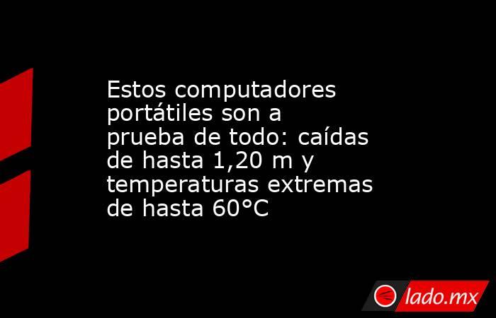 Estos computadores portátiles son a prueba de todo: caídas de hasta 1,20 m y temperaturas extremas de hasta 60°C. Noticias en tiempo real