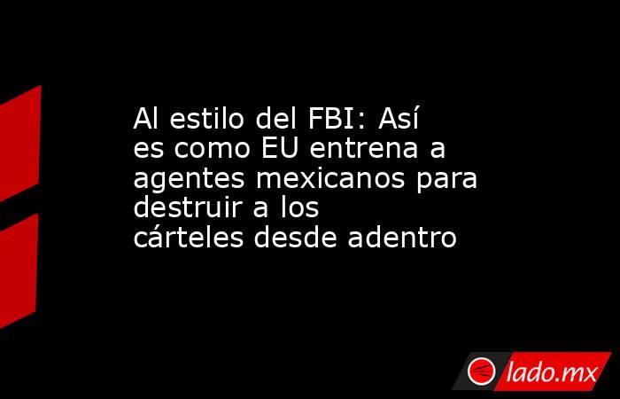 Al estilo del FBI: Así es como EU entrena a agentes mexicanos para destruir a los cárteles desde adentro. Noticias en tiempo real