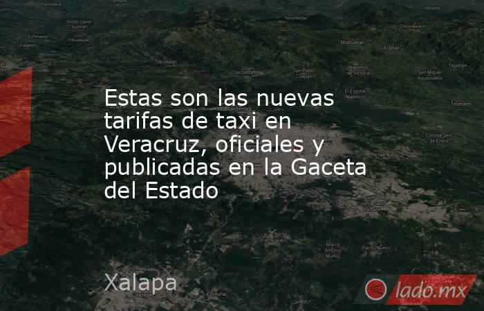 Estas son las nuevas tarifas de taxi en Veracruz, oficiales y publicadas en la Gaceta del Estado. Noticias en tiempo real