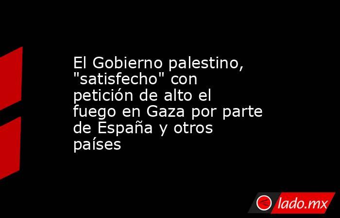 El Gobierno palestino, 