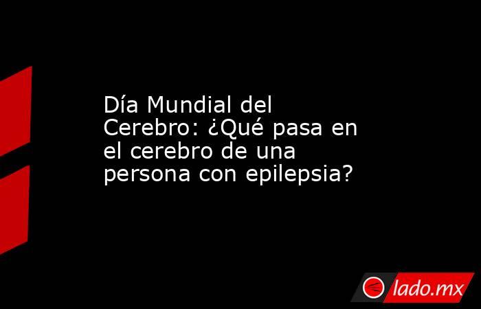 Día Mundial del Cerebro: ¿Qué pasa en el cerebro de una persona con epilepsia?. Noticias en tiempo real