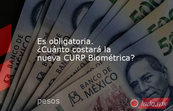 Es obligatoria. ¿Cuánto costará la nueva CURP Biométrica?. Noticias en tiempo real