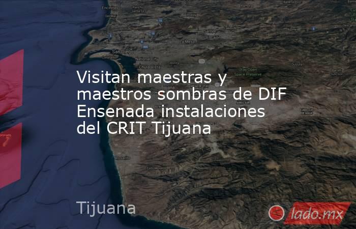Visitan maestras y maestros sombras de DIF Ensenada instalaciones del CRIT Tijuana. Noticias en tiempo real