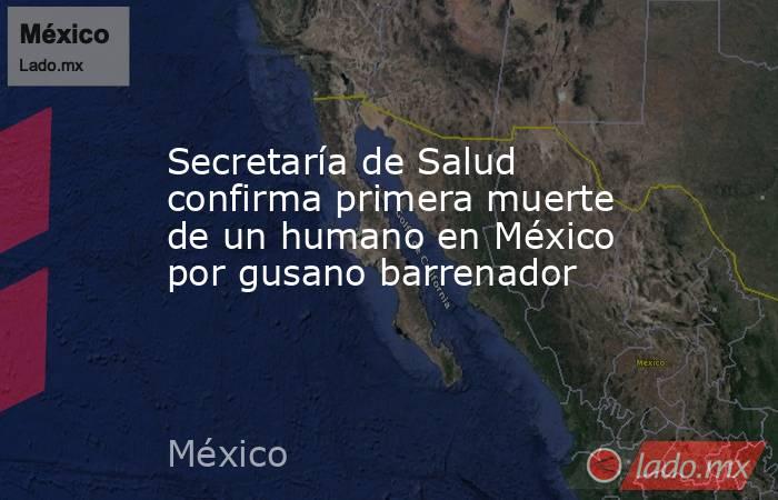 Secretaría de Salud confirma primera muerte de un humano en México por gusano barrenador. Noticias en tiempo real