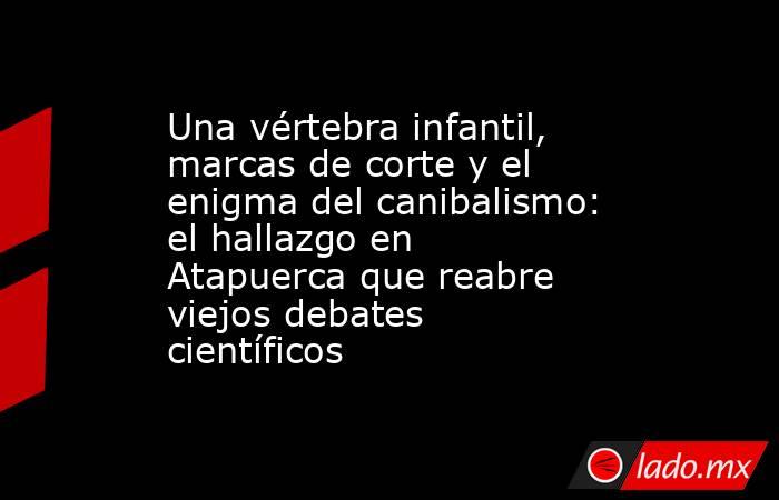 Una vértebra infantil, marcas de corte y el enigma del canibalismo: el hallazgo en Atapuerca que reabre viejos debates científicos. Noticias en tiempo real