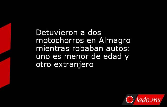 Detuvieron a dos motochorros en Almagro mientras robaban autos: uno es menor de edad y otro extranjero. Noticias en tiempo real