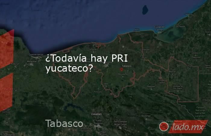 ¿Todavía hay PRI yucateco?. Noticias en tiempo real