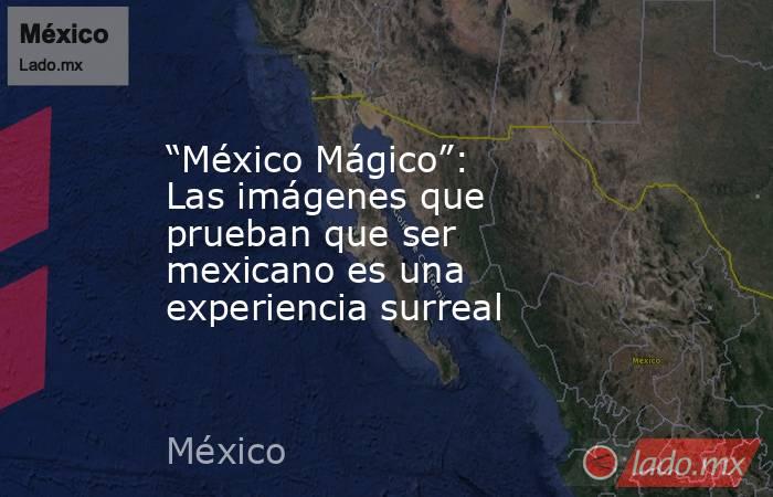 “México Mágico”: Las imágenes que prueban que ser mexicano es una experiencia surreal. Noticias en tiempo real