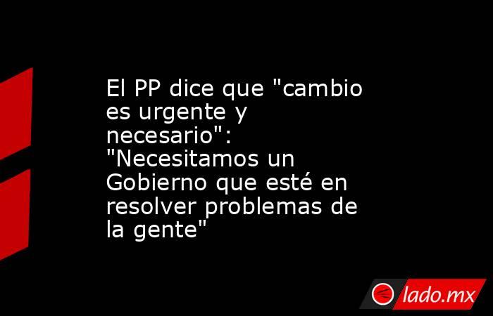 El PP dice que 