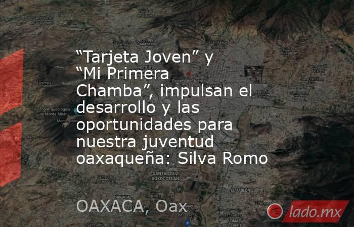 “Tarjeta Joven” y “Mi Primera Chamba”, impulsan el desarrollo y las oportunidades para nuestra juventud oaxaqueña: Silva Romo. Noticias en tiempo real