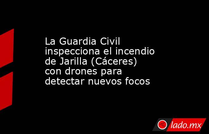 La Guardia Civil inspecciona el incendio de Jarilla (Cáceres) con drones para detectar nuevos focos. Noticias en tiempo real