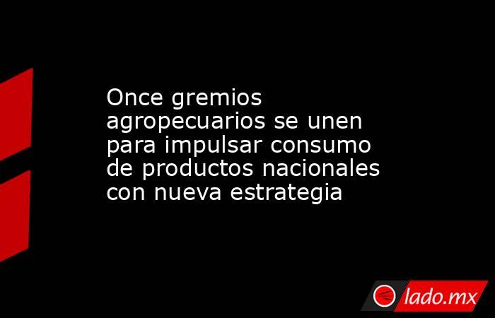 Once gremios agropecuarios se unen para impulsar consumo de productos nacionales con nueva estrategia. Noticias en tiempo real