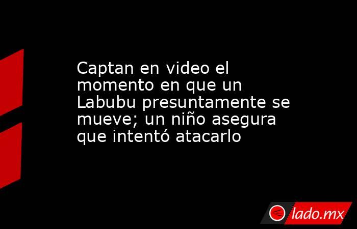 Captan en video el momento en que un Labubu presuntamente se mueve; un niño asegura que intentó atacarlo. Noticias en tiempo real