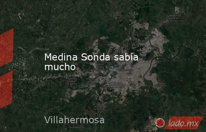 Medina Sonda sabía mucho. Noticias en tiempo real