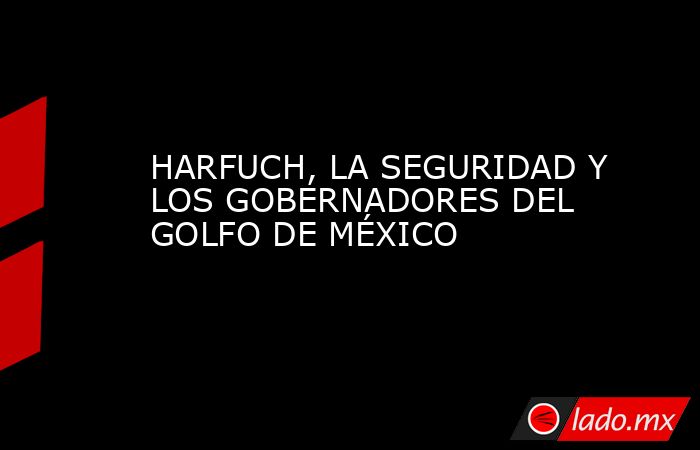 HARFUCH, LA SEGURIDAD Y LOS GOBERNADORES DEL GOLFO DE MÉXICO. Noticias en tiempo real