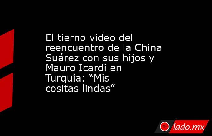 El tierno video del reencuentro de la China Suárez con sus hijos y Mauro Icardi en Turquía: “Mis cositas lindas”. Noticias en tiempo real