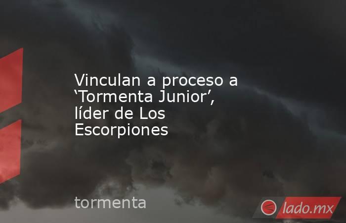 Vinculan a proceso a ‘Tormenta Junior’, líder de Los Escorpiones. Noticias en tiempo real