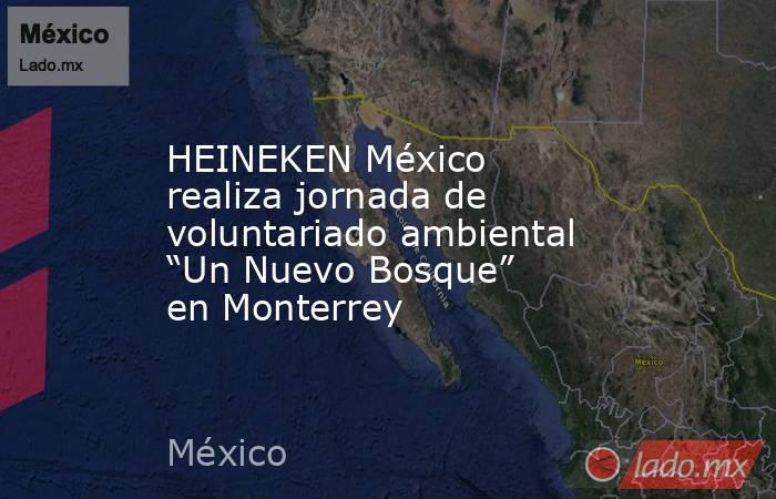 HEINEKEN México realiza jornada de voluntariado ambiental “Un Nuevo Bosque” en Monterrey. Noticias en tiempo real