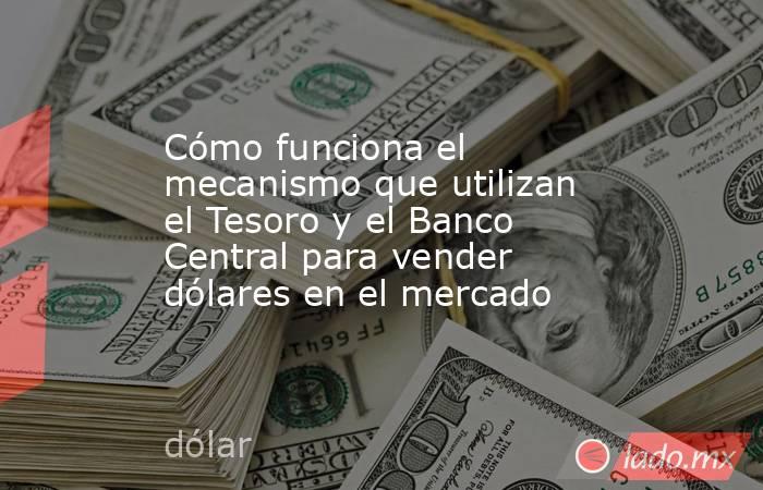Cómo funciona el mecanismo que utilizan el Tesoro y el Banco Central para vender dólares en el mercado. Noticias en tiempo real