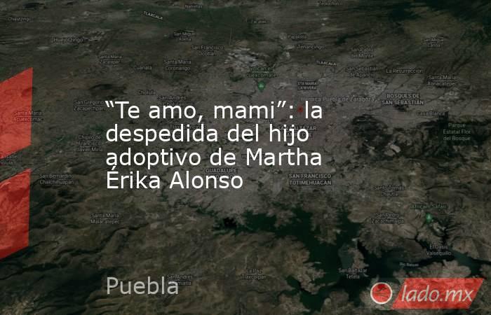 “Te amo, mami”: la despedida del hijo adoptivo de Martha Érika Alonso. Noticias en tiempo real