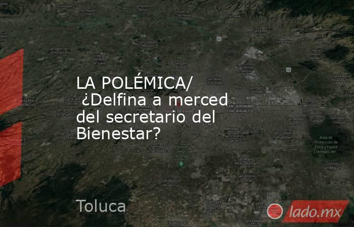 LA POLÉMICA/  ¿Delfina a merced del secretario del Bienestar?. Noticias en tiempo real