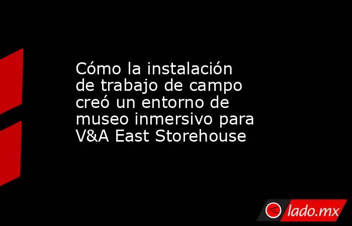 Cómo la instalación de trabajo de campo creó un entorno de museo inmersivo para V&A East Storehouse. Noticias en tiempo real
