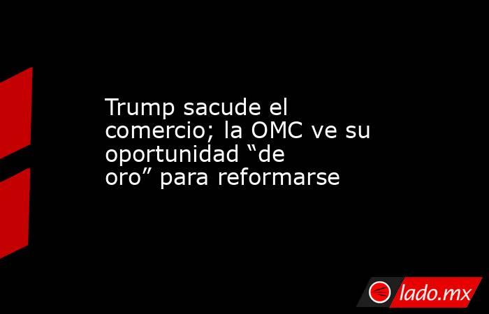 Trump sacude el comercio; la OMC ve su oportunidad “de oro” para reformarse. Noticias en tiempo real