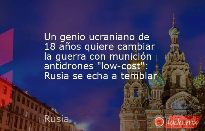 Un genio ucraniano de 18 años quiere cambiar la guerra con munición antidrones 