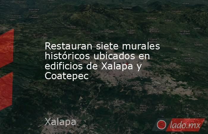 Restauran siete murales históricos ubicados en edificios de Xalapa y Coatepec. Noticias en tiempo real