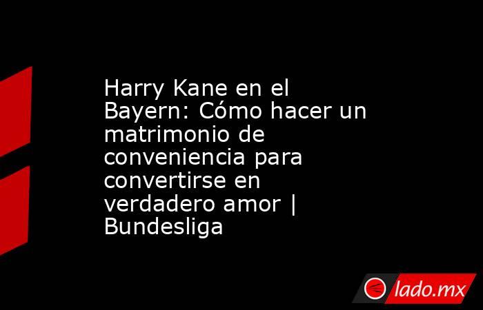 Harry Kane en el Bayern: Cómo hacer un matrimonio de conveniencia para convertirse en verdadero amor | Bundesliga. Noticias en tiempo real