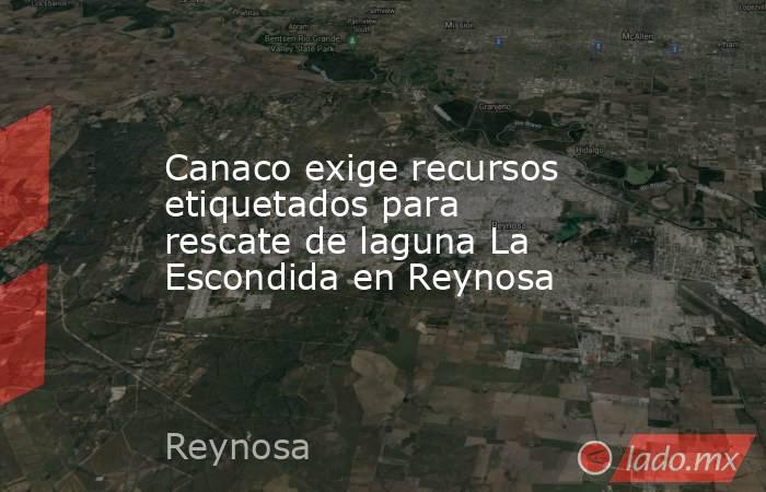 Canaco exige recursos etiquetados para rescate de laguna La Escondida en Reynosa. Noticias en tiempo real