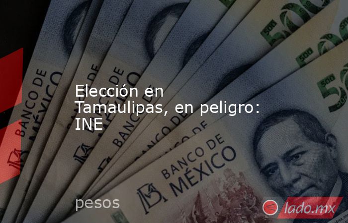 Elección en Tamaulipas, en peligro: INE. Noticias en tiempo real