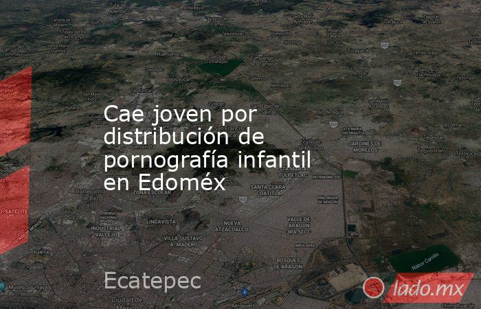 Cae joven por distribución de pornografía infantil en Edoméx. Noticias en tiempo real