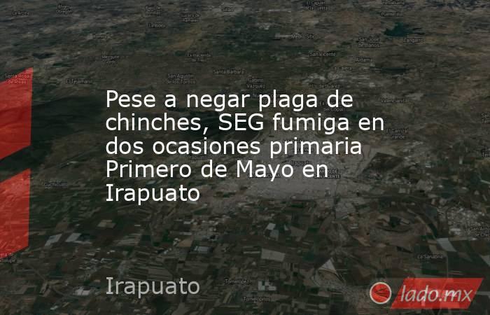Pese a negar plaga de chinches, SEG fumiga en dos ocasiones primaria Primero de Mayo en Irapuato. Noticias en tiempo real