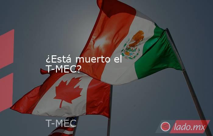 ¿Está muerto el T-MEC?. Noticias en tiempo real