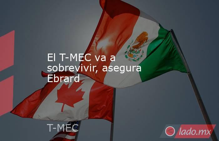 El T-MEC va a sobrevivir, asegura Ebrard. Noticias en tiempo real