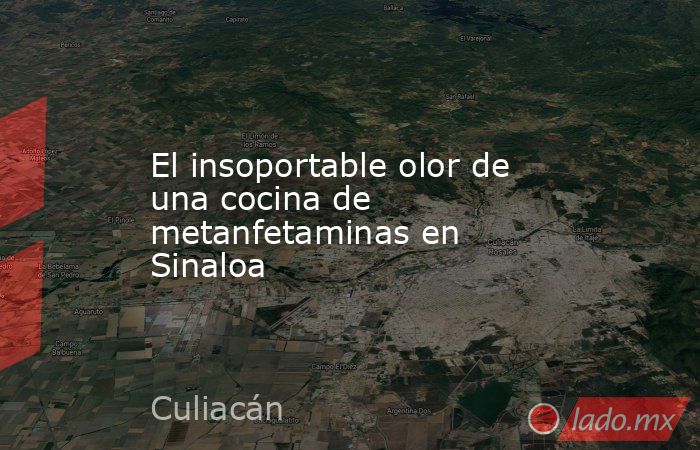 El insoportable olor de una cocina de metanfetaminas en Sinaloa. Noticias en tiempo real