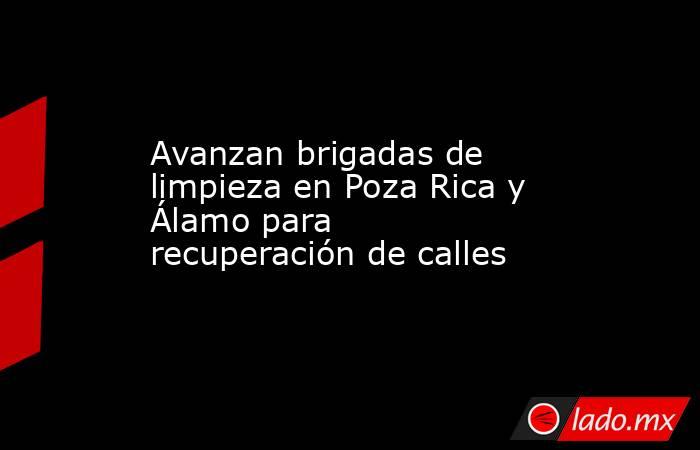 Avanzan brigadas de limpieza en Poza Rica y Álamo para recuperación de calles. Noticias en tiempo real