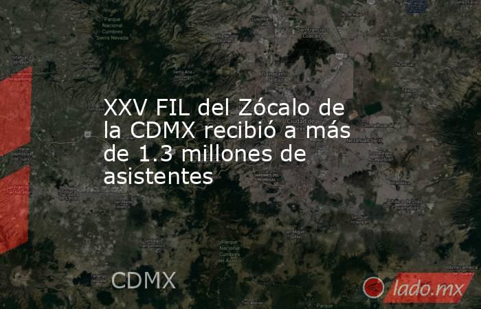 XXV FIL del Zócalo de la CDMX recibió a más de 1.3 millones de asistentes. Noticias en tiempo real