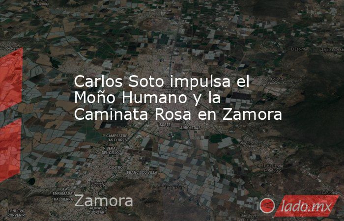 Carlos Soto impulsa el Moño Humano y la Caminata Rosa en Zamora - Lado.mx